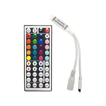 

44 Keys 24 Keys RGB Controller IR Remote Dimmer Controller for 5050 3528 RGB LED Strips DC 12V
