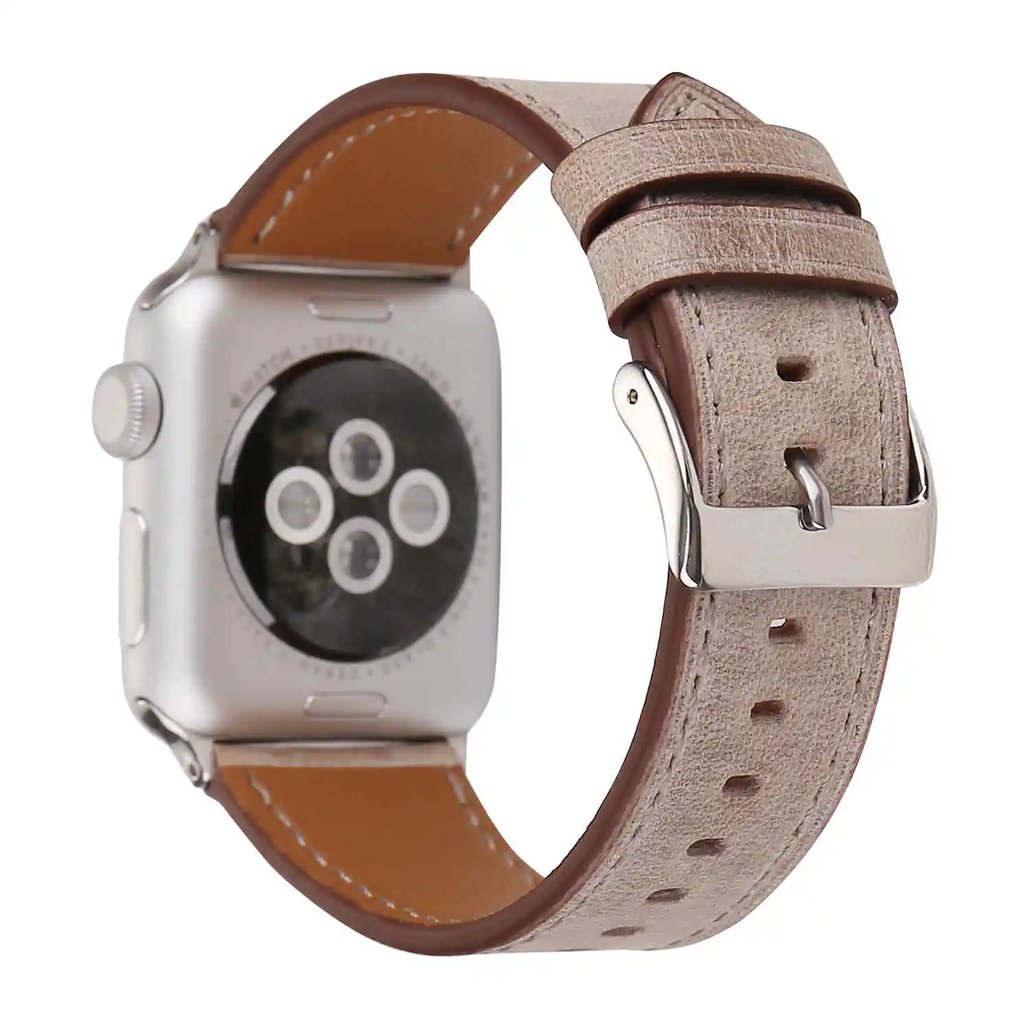 Красочные из натуральной кожи ремешок для наручных часов Apple Watch серии 1/2/3/4/5 браслет для наручных часов iWatch, 44 мм, 42 мм, 40 мм, 38 мм, версия ювелирных аксессуаров