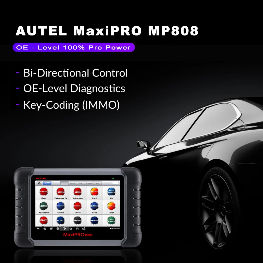 US $758.13 Autel MaxiPro MP808 Diagnostic Tool PK DS808 DS708 Maxisys MS906 Automotive Scanner Reset Service Key Coding OBD OBD2 Scanner