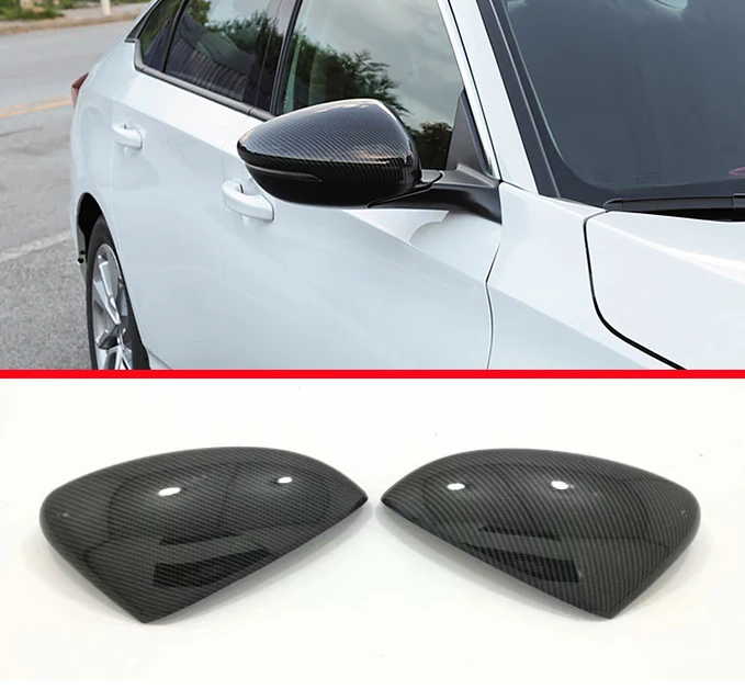 

Carbon Fiber Style Side Mirror Cover Trim For Honda Accord MK10 2018 2019 Car Accessories Stickers