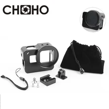Aluminium Protective Frame Case Shell Protector Housing CNC+ UV Filter Lens Protector For GoPro Hero 5 6 7 Black Accessories