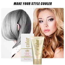 Краска для волос Восковая краска для волос Перманентная краска для волос крем унисекс сильная фиксация серый одноразовый пастельный динамические прически