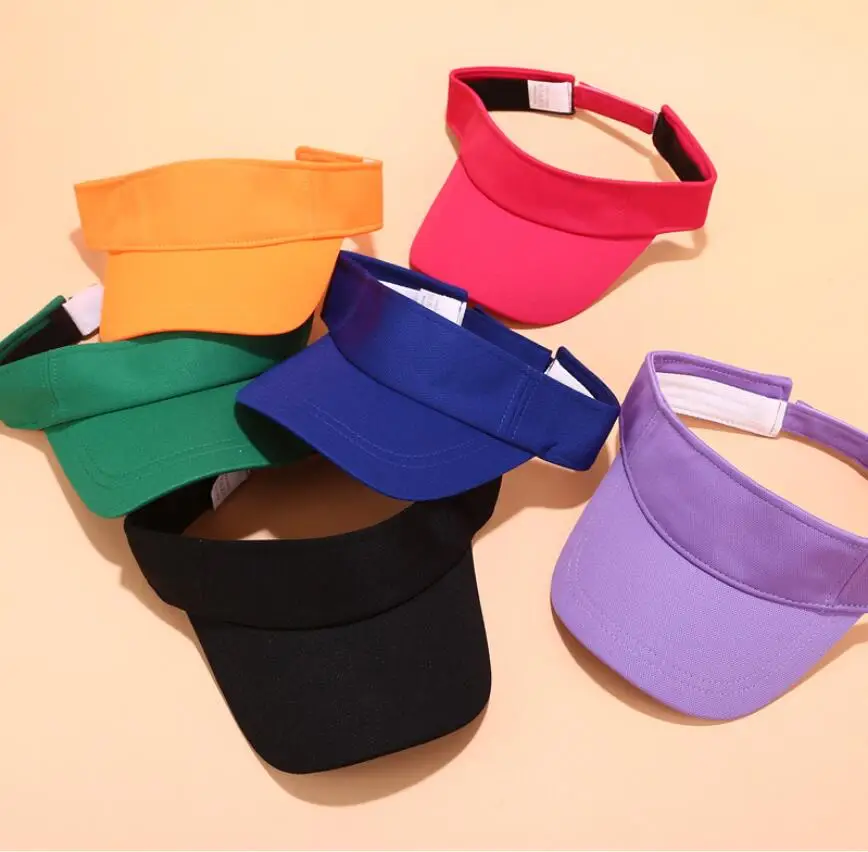 New Top empty hat 9 Colors Men Women Summer Outdoor Sport Sun Visor Cap Hat for turquoise lavender lime Sunscreen cap