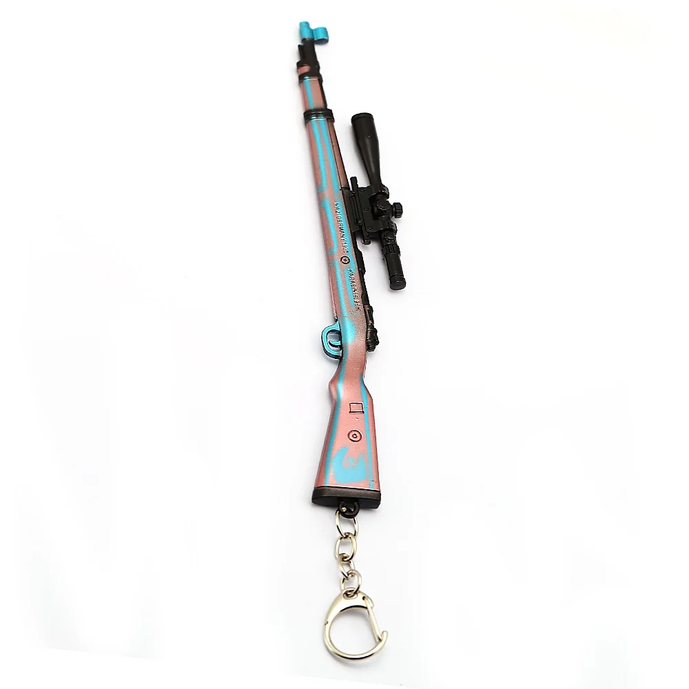

Game PUBG PLAYERUNKNOWNS Keychain Camouflage 98K For Children Boys Sniper Gun Key Ring Bag Charm Key Chain Chaveiro Jewelry