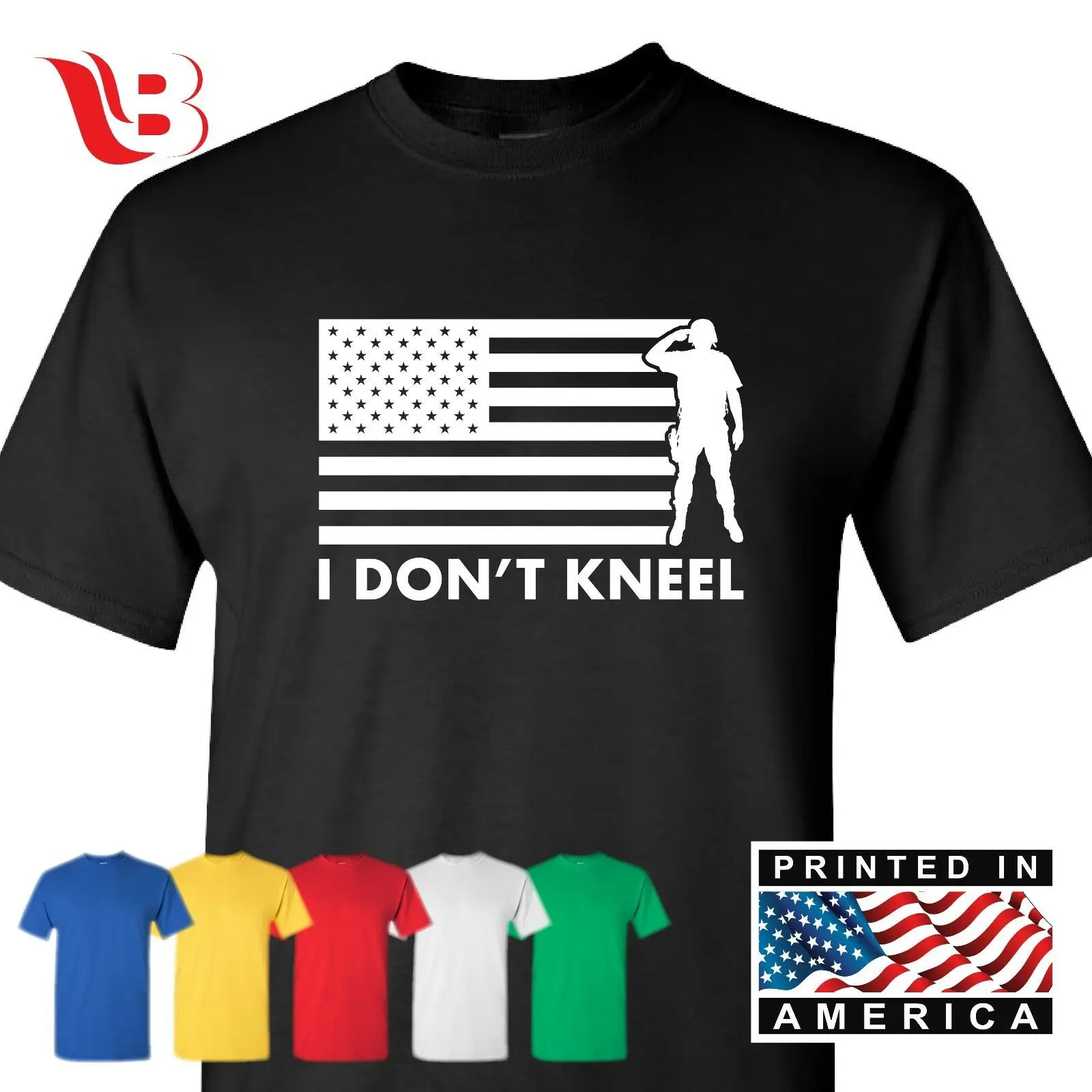 I Don't Kneel T Shirt Pro Американская футболка с надписями флаг США футболка солдат не на коленях