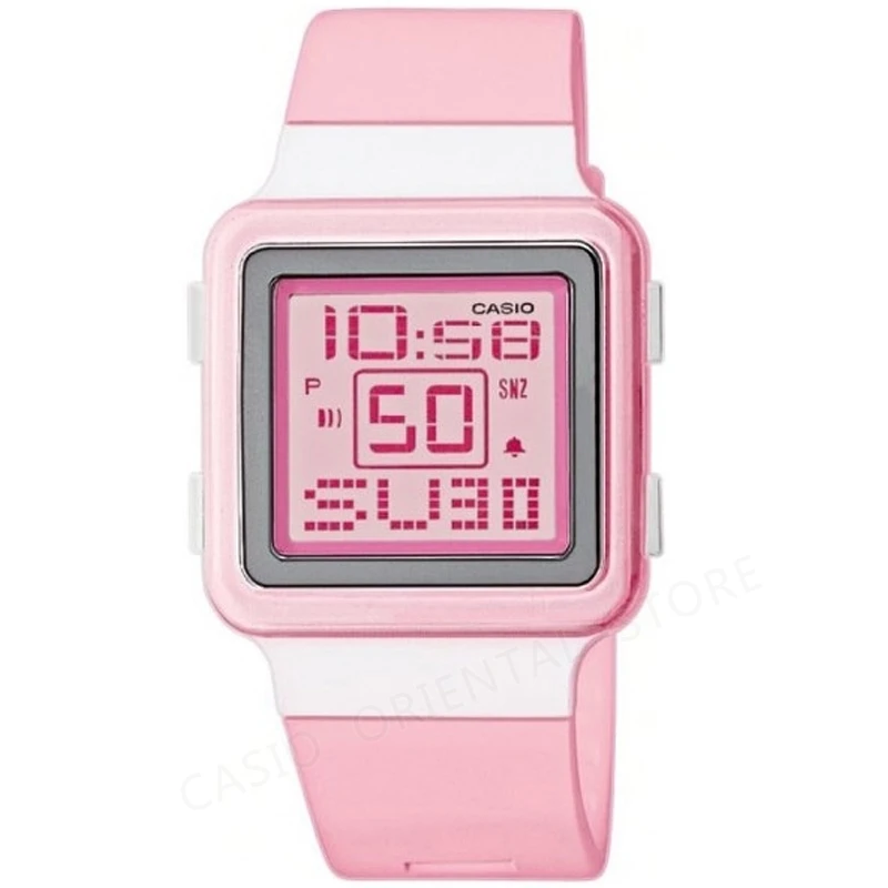 Casio новые спортивные модные женские часы водонепроницаемые цифровые розовые relogio