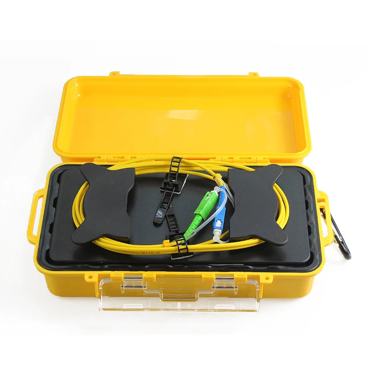 

1KM Fiber Optic OTDR Launch Cable Box Singlemode 9/125um Connector Customized FC/SC/LC/ST