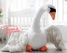 huge plush swan toy big simulation white swan doll gift about 110cm y0001