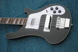 OEM бас-гитара с шеи через тело черный цвет электрическая бас-гитара с 4 strings BK Гитары Бесплатная доставка