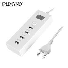 IPUMYNO USB зарядное устройство 4 порта ЕС США Великобритания вилка 21 Вт 4.2A адаптер для мобильного телефона настенная док-станция для iPhone 8 X iPad samsung зарядки планшета