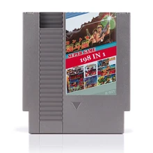 Супер 198 в 1 без повторных игр регион игровая карта для 72 Pin 8 бит игровой плеер
