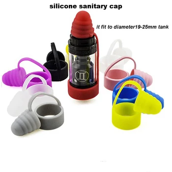

2pcs All-in-one General silicone sanitary cap and Vape band ring fit to 19-25mm tank such as I JUST S Melo 3 Mini TFV8 Baby Tank