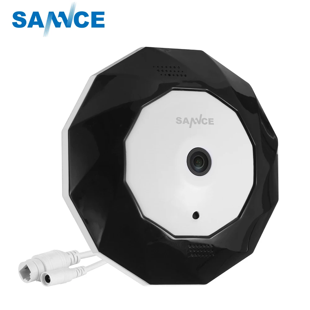 

SANNCE 360 Degree Wireless Panoramic Camera 1.3/3.0MP Network Wi-fi Fisheye Security IP Camera WIFI Video Built-in Two Way Audio
