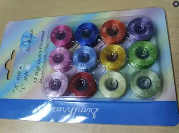 

NEW ARRIVAL - 12 Size A Embroidery Machine Bobbins for Brother/ Babylock/ Janome/ Quantum Futura/ Singer etc