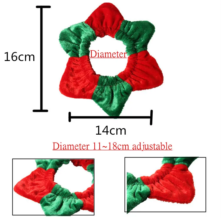 1 шт. красный и зеленый различных цветов рождественские кошачий шарф воротник для маленькой собаки Elizabeth круг кролик Щенок Pet глушитель