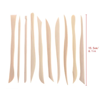 

10Pcs Pottery Clay Sculpture Carving Modelling Tools Ceramic Art HobbyCraft Kit