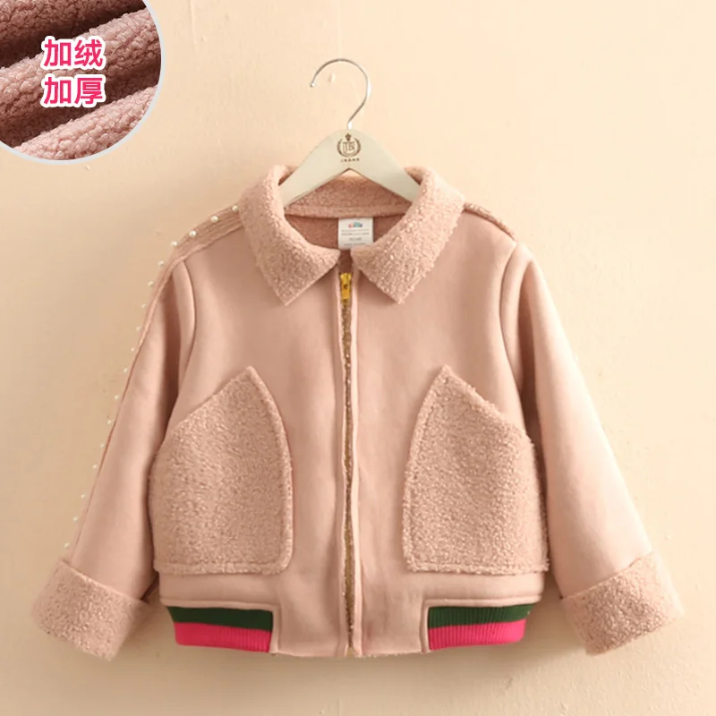 

Hot Selling Newest Baby Big Pocket Coat 2019 Winter Suit New Girl Child Dress Children Plus Pile Coat Children's Clothing