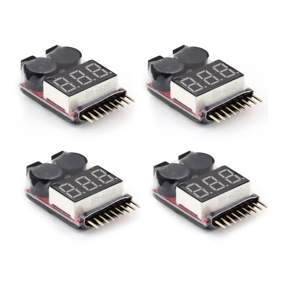 4Pcs set 1 8S Indicator RC Lipo Li ion Fe font b Battery b font Tester