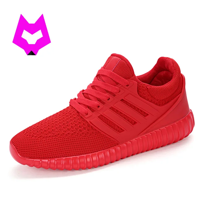 all red trainers womens