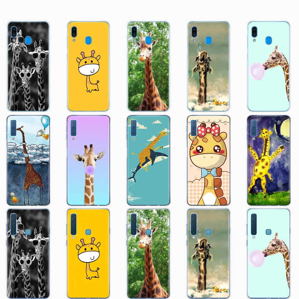 

Case For Samsung A50 Case For Samsung Galaxy A50 A60 A10 A30 A40 A70 A 50 2019 A9 A7 2018 giraffes cute animal