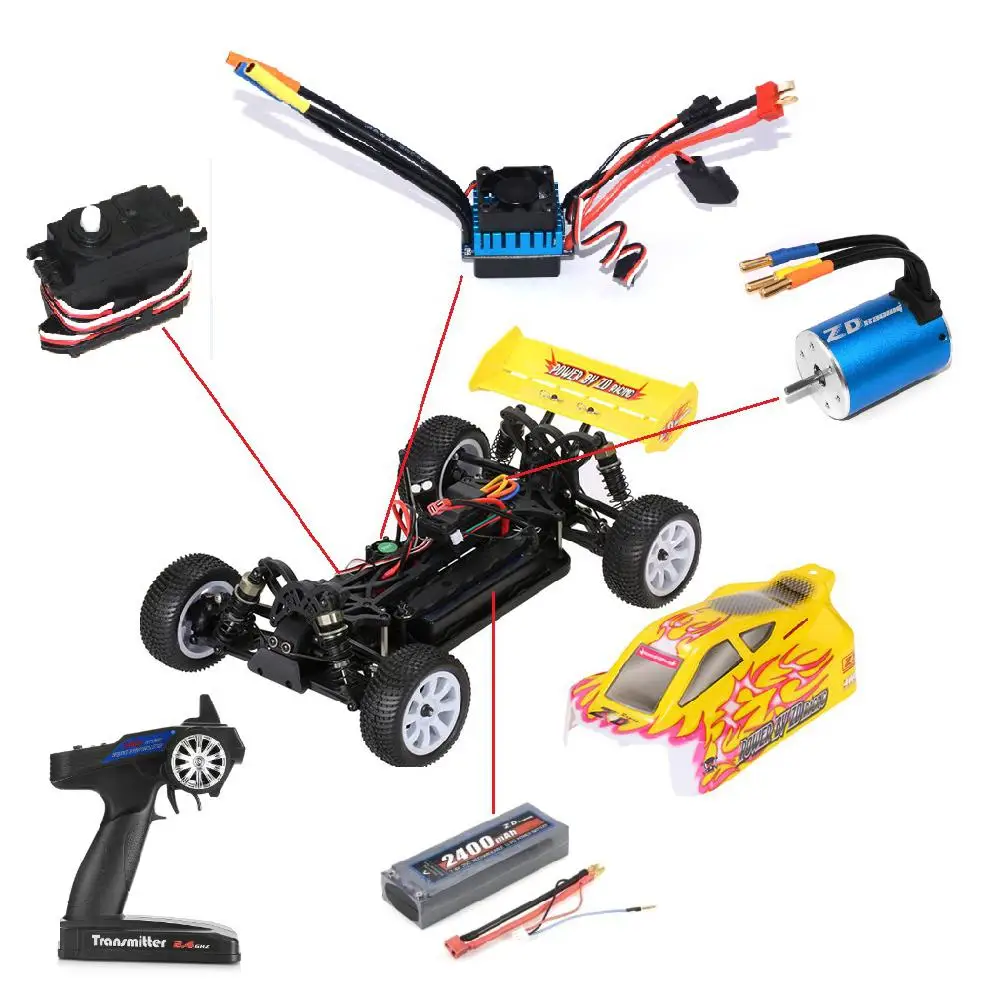 LeadingStar ZD Racing 9102 10421 S 1/10 внедорожный RC 4WD бесщеточный автомобиль Детский симулятор