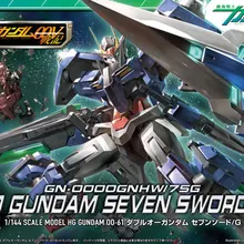 Модель Gundam HG 1/144 EXIA 00 DOUBLE O Seven Sword/G GUNDAM READY PLEAYER ONE THUNDERBOLT Armor Unchained Mobile Suit детские игрушки