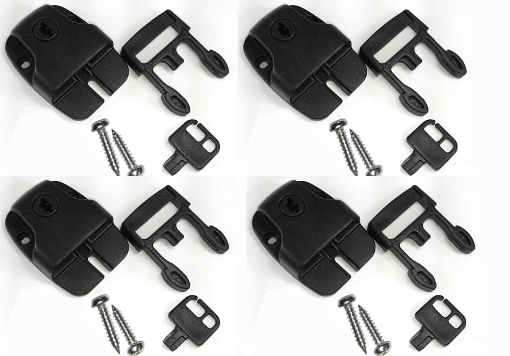 

4 Spa Hot Tub Cover Broken Latch Repair Kit Clip Lock with key and hardware