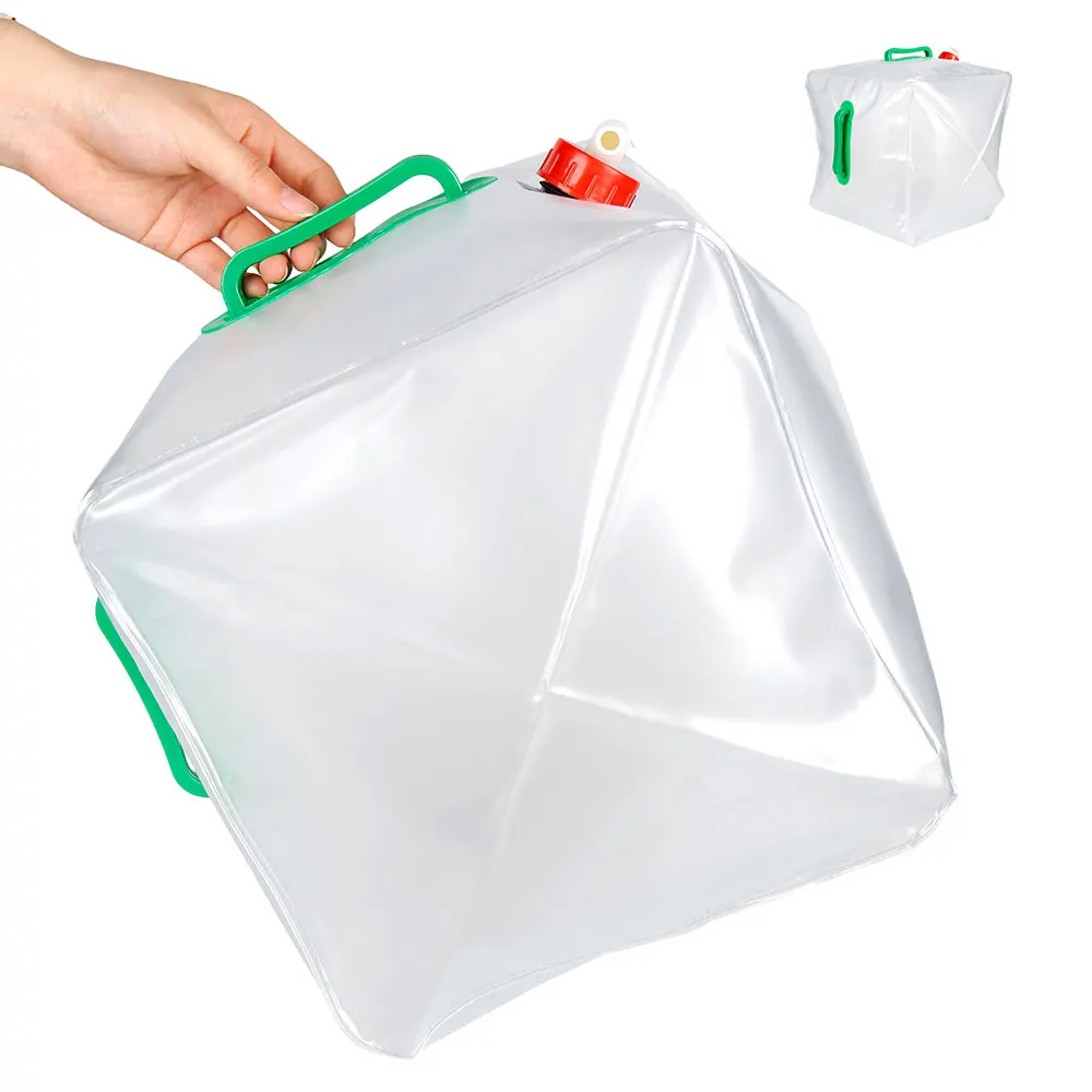 

20L Foldable Water Bag Outdoor Camping Collapsible Folding Water Container Hiking BBQ Drinking Carrier Picnic Hanging
