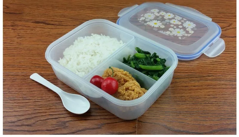 Высокая Ёмкость наборы пластиковых столовых приборов PP Bento Коробки для обедов Еда контейнер ручка непромокаемые полуботинки Слои контейнер для еды с приборами высокое качество
