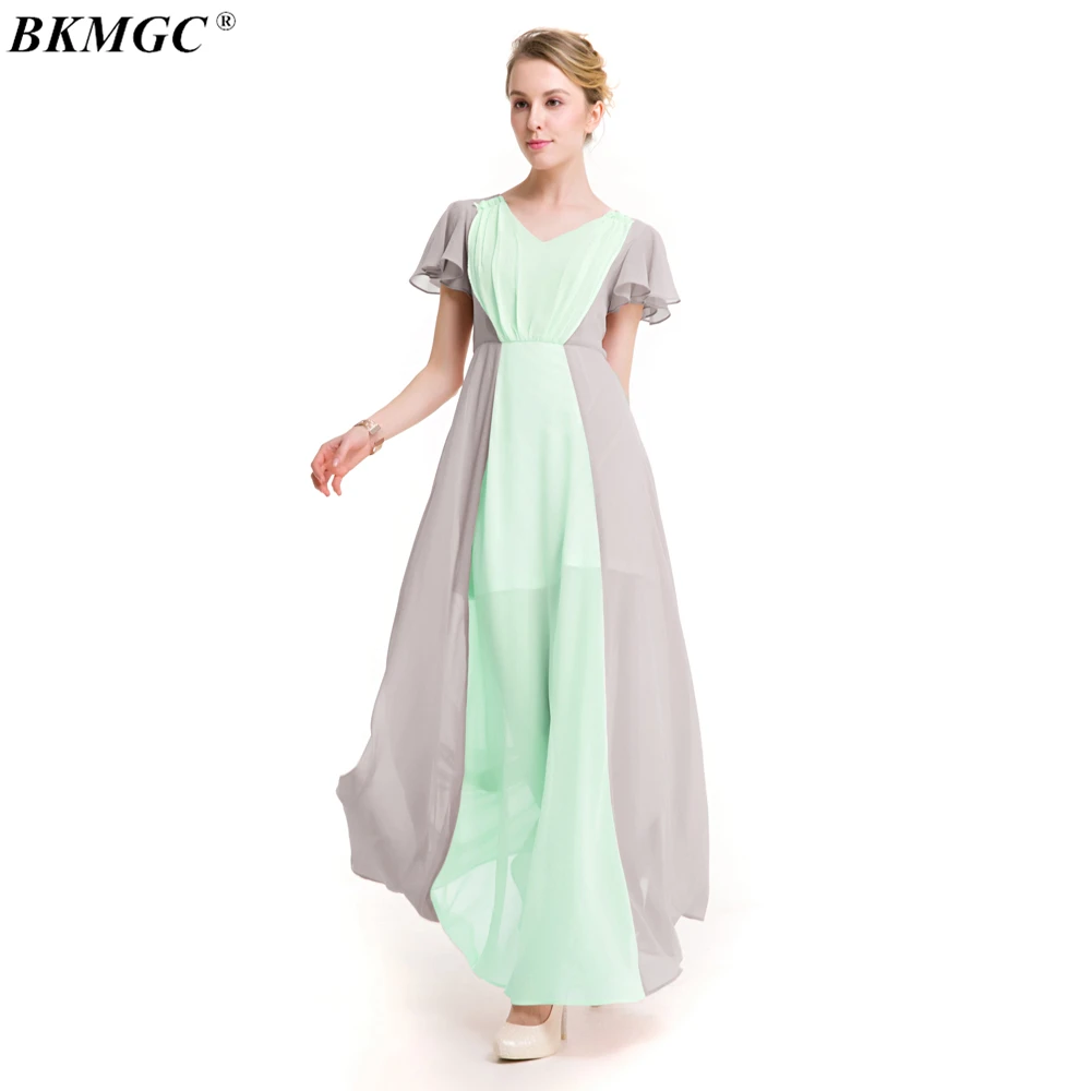 BKMGC Women Dress Solid Sweet 2017 Plus Size XXXL Short Women's Dresses Cascading Ruffle Sleeve V-Neck Summer Ladies Clothing | Женская