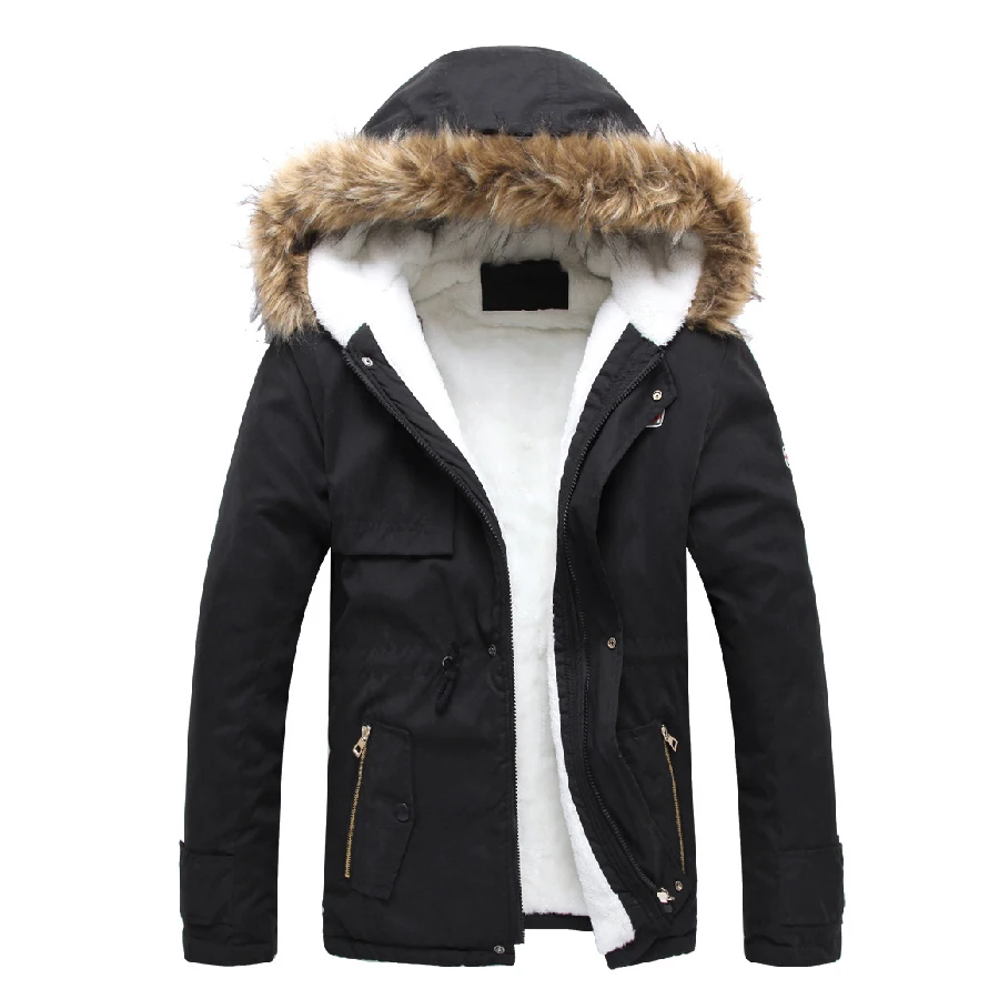 Men's Parkas Warm Thicken Fashion Coat Oversize Winter Casual Jacket for Male main image 0