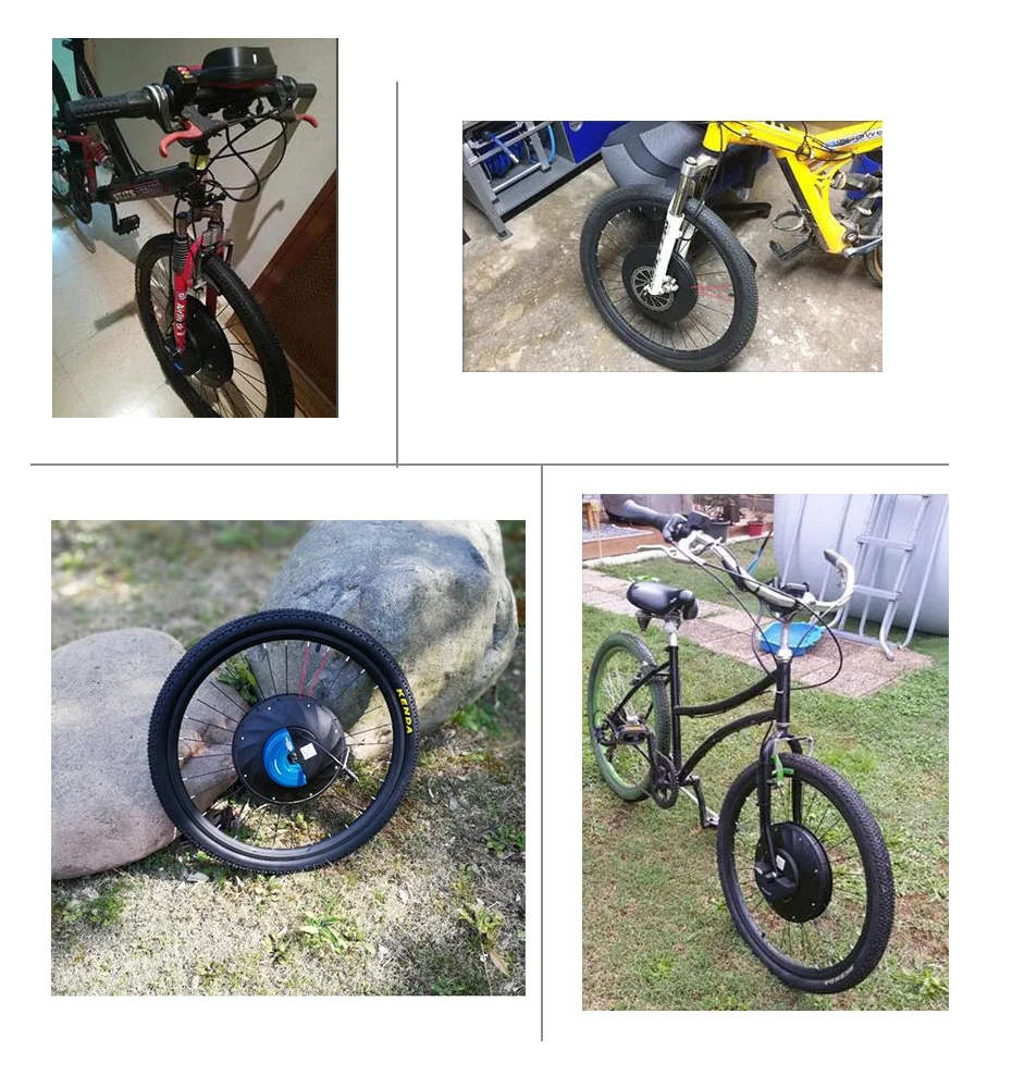 Perfect 36V IMortor wheel Electric Bike Conversion Kit with 20" 24" 26" 700C 29" Front Motor Wheel eBike Electric Bicycle Conversion Kit 2