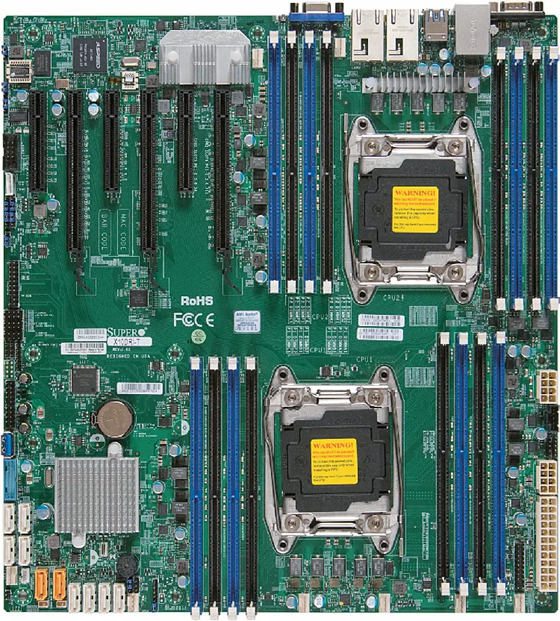 Для Supermicro X10DRI оригинальная б/у материнская плата для сервера/настольного