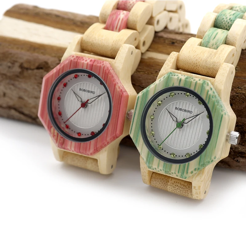 Женские часы BOBO BIRD, полностью бамбуковые часы, новейший бренд, кварцевые женские ювелирные изделия, relogio feminino, рождественский подарок, настраиваемая гравировка