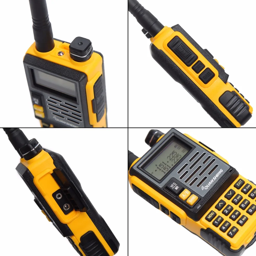 Quansheng TG-007 Walkie Talkie двухдиапазонный УКВ DTMF FM 10 км кв трансивер Long Range Любительское Портативный радио CB двухстороннее радио