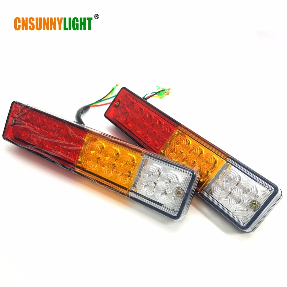 

1pc Waterproof 20LEDs Truck LED Tail Light Lamp ATV Trailer Yacht Car Taillight Reversing Running Brake Turn Lights