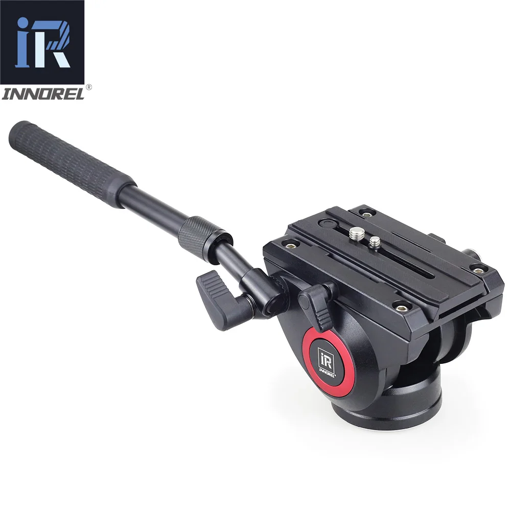 H80 cabeza fluida de vídeo amortiguación hidráulica DSLR trípode monopié Manfrotto 501PL observación de aves 2 secciones manejar cabeza panorámica 360 - 2