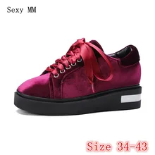 Обувь без застежки женские туфли-оксфорды на плоской платформе лоферы на плоской подошве женская повседневная обувь высокое качество, большие размеры 34-40, 41, 42, 43