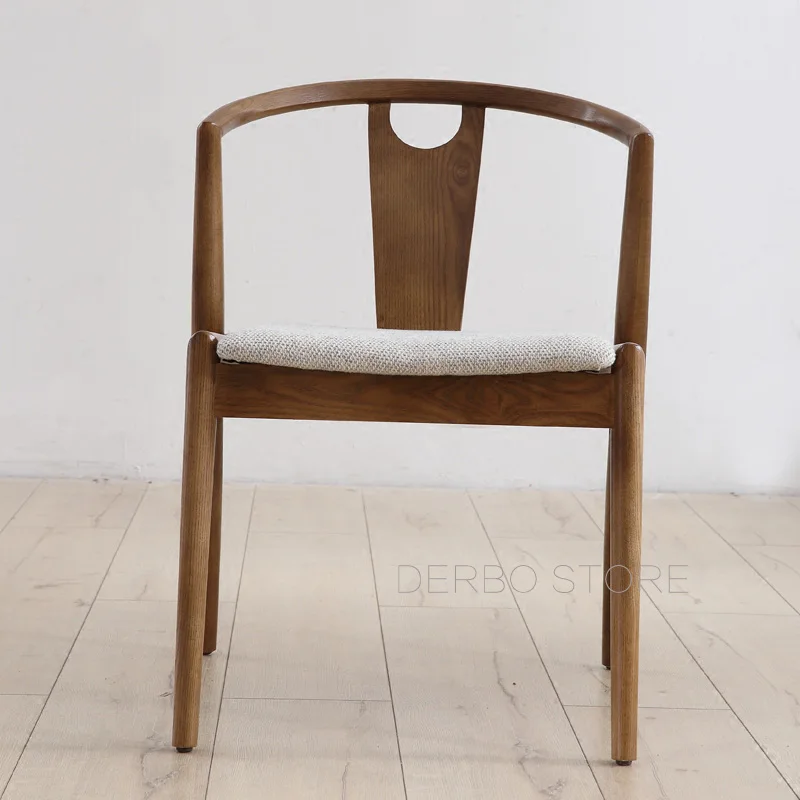 Современный Дизайн Модный популярный твердый ясень деревянная мебель для столовой стул, лофт Классический Дизайн Деревянный Досуг кабинет компьютерный стул
