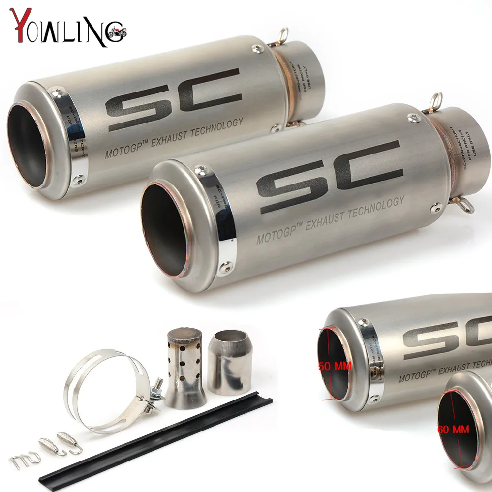 

Laser SC Motorcycle Exhaust Pipe Scooter Modified SC exhaust Muffler pipe DB-killer For ducati 899 959 1098 1100 1198 1199 1299