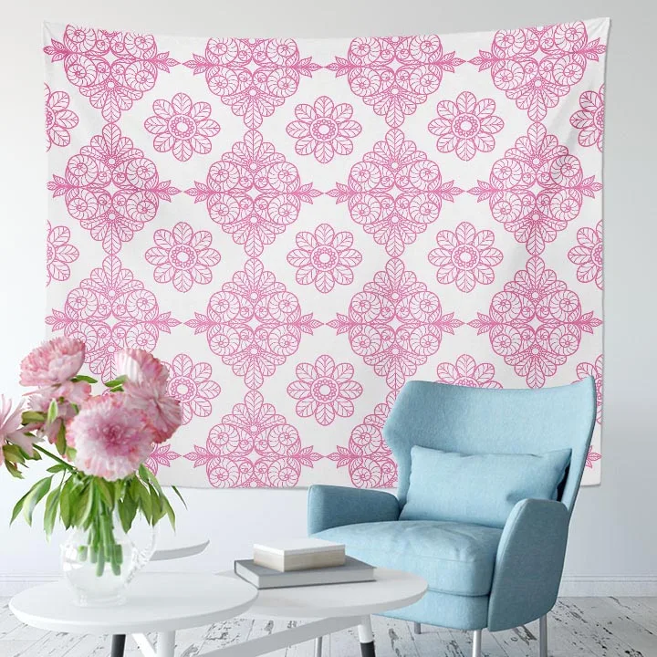 Tribal Ethnic Classic Design Regular Geometric Shapes Pattern Multifunctional Fabrics Printings Door Curtain Bedspread Tapestry | Дом и сад