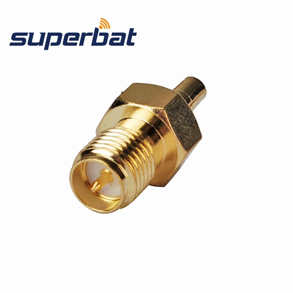 Только 5 шт. SMA-CRC9 адаптер RP-SMA Джек CRC9 Plug прямо с золотым напылением РЧ