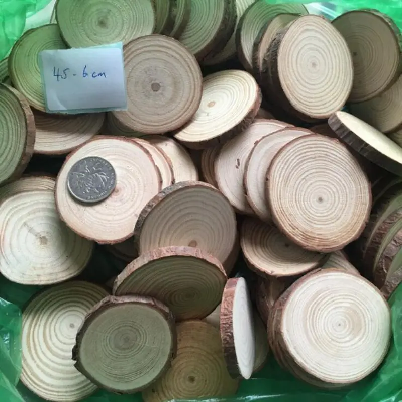 2-10 см доска из натурального дерева деревянный блок для дома свадебное украшение круглая деревянная доска ручной работы DIY Скрапбукинг материал