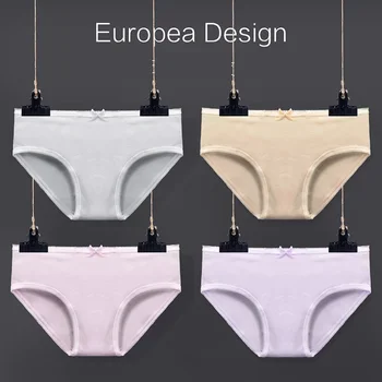 

GUMPRUN Solid Colors Women Underwear Briefs Comfort Low Waist Cotton Sexy Lingerie Panty Seamless female Panties Plus Size