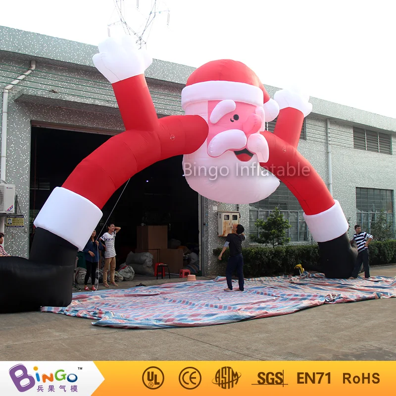 10m wide Christmas inflatable Santa arch door, 33Ft. wide inflatable