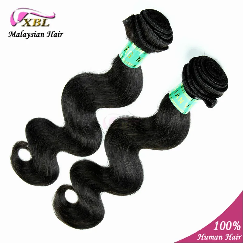 

Unprocessed Malaysian Virgin Hair Weave Natural Color Body Wave Hair Extension 2 pcs/lot Can Be Dyed & Can Be Bleached