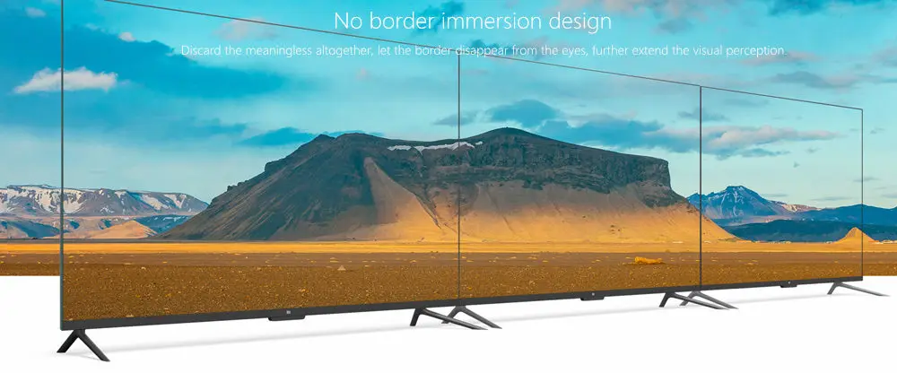 Xiaomi tv 4 55 дюймов 4 K Smart ультра тонкий телевизор с настенным и настольным ультра узким металлическим каркасом 2 ГБ 8 ГБ Smart tv