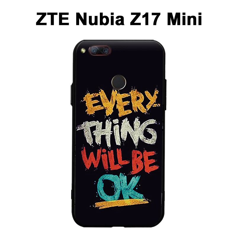 Мини-чехол ZTE Nubia Z17 с 3D рельефным рисунком силиконовый чехол задняя крышка для Z 17
