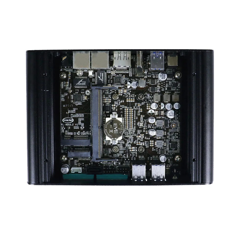 MINISYS Мини компьютер с низким энергопотреблением Kaby Lake core i5 7200u процессор поддержка 4 Гб ОЗУ NUC безвентиляторный ПК для Бизнес офиса