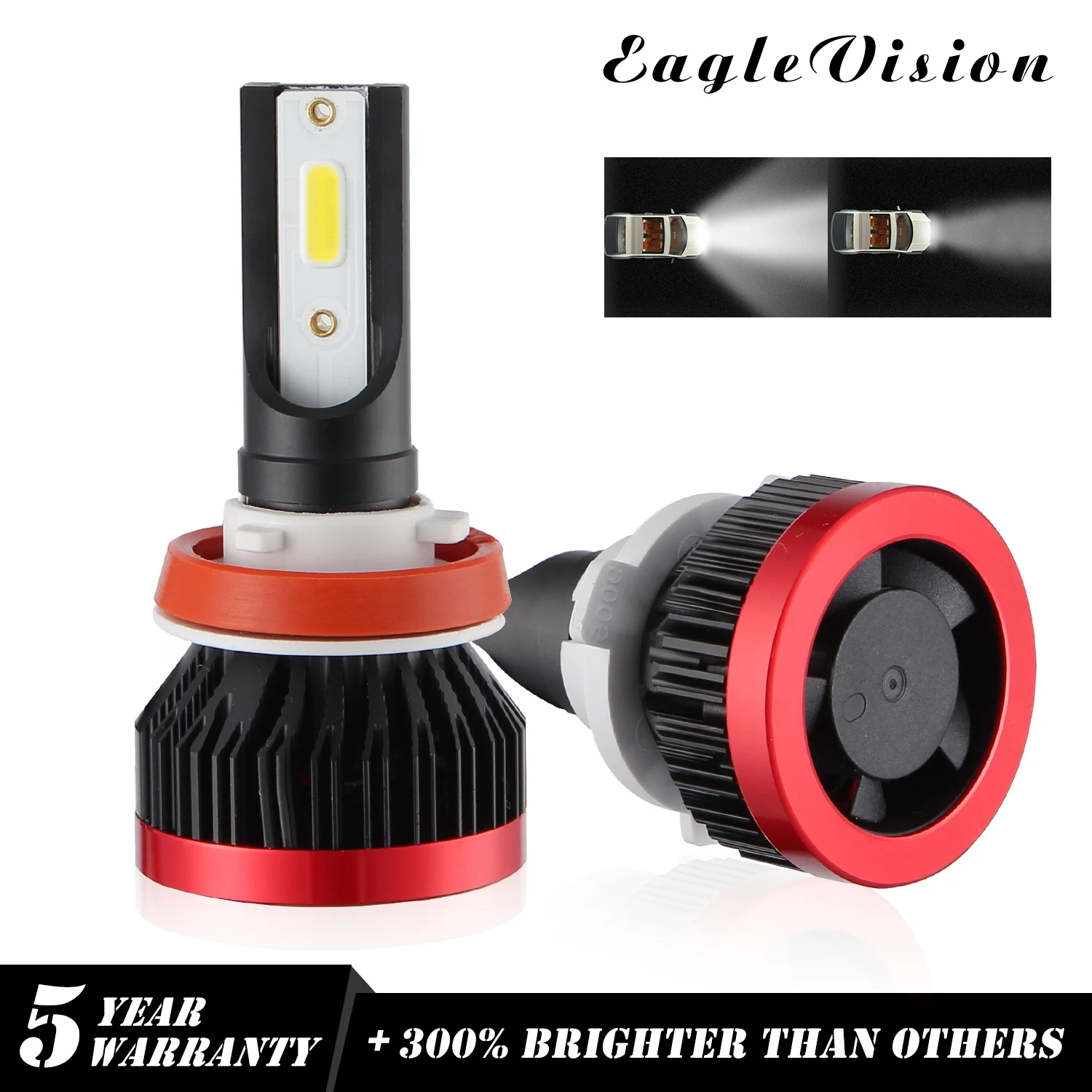 

2PCS H7 LED Mini Car Headlight Bulbs H1 LED H4 H11 26000LM Headlamps Kits 9005 HB3 9006 HB4 Auto 12V 24V LED Lamps